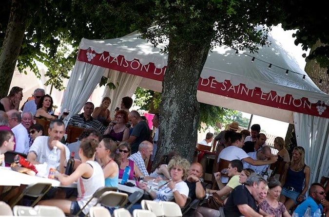 bar à vin éphémère Saint-Emilion Jazz Festival